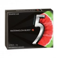 Wrigleys 5 Gum - Watermelon (12pieces X 10 Pack)