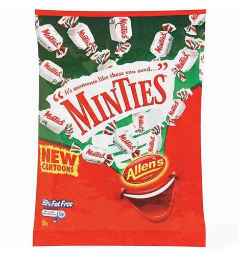 Allens Minties (12 X 150g Hang Sell Bags) 2 Allens Minties (12 X 150g Hang Sell Bags) - Image 2
