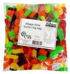 Allseps Wine Gums (1kg Bag)