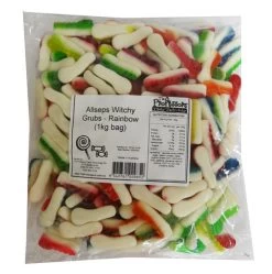 Allseps Witchetty Grubs - Rainbow (1kg Bag) -Best Candy Shop Allseps rainbow witchy grubs 1kg bag 50137.1680743473