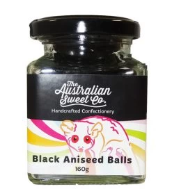 Aniseed Balls - Black (160g Jar)