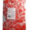 Sweet Treats Flat Pops - Single Colour - Red (1kg Bag - Approx 125pc)