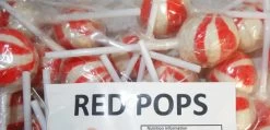 Ball Pops - Red (1kg Bag - Approx 50pc)