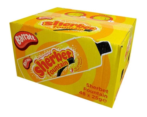 Barratt Sherbet Fountains (48 X 25g In A Display Box)