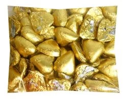 Belgian Milk Chocolate Hearts - Matte Gold (500g Bag) -Best Candy Shop Belgian Milk Chocolate Hearts Matte Gold 500g Bag b 02271.1674196699
