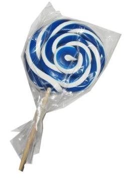 Round Blue And White Lollipop (300g Single Lollipop)