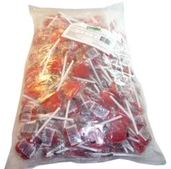 Little Red Heart Pops (200 X 8g Pops)