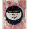 Candy Showcase Twirly Pops - Pink And White (24 X 12g Pops In A Tub)