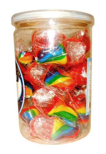 Candy Showcase Mini Dummy Pop - Rainbow (24 X12g Pops In A Tub) - Image 2