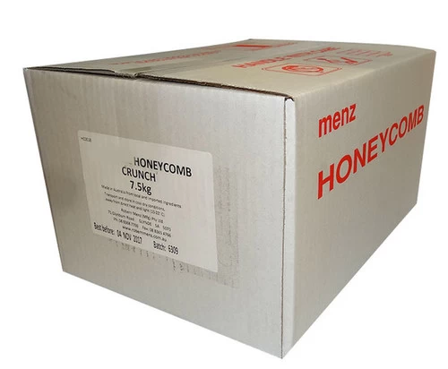 Menz Choc Honeycomb (7.5kg Box) 1 Menz Choc Honeycomb (7.5kg Box)