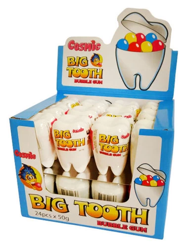 Cosmic Big Tooth Bubble Gum (24 X 50g In A Display Box) - Image 2