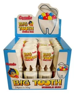 Cosmic Big Tooth Bubble Gum (24 X 50g In A Display Box)