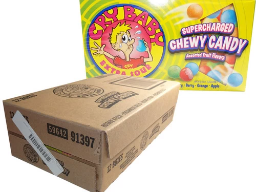 Cry Baby Extra Sour Bubble Gum - Theatre Box (12 X 106g Box) 2 Cry Baby Extra Sour Bubble Gum - Theatre Box (12 X 106g Box) - Image 2