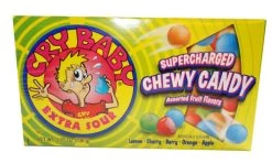 Cry Baby Extra Sour Bubble Gum - Theatre Box (12 X 106g Box)