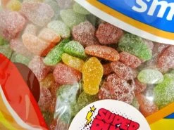 Damel Mega Sour Fruits (1kg Bag) -Best Candy Shop Damel Mega Sour Fruits 1kg bag close up 90328.1633585639
