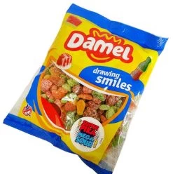 Damel Mega Sour Fruits (1kg Bag) -Best Candy Shop Damel Mega Sour Fruits 1kg bag top view 71189.1633585638