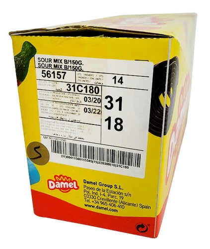 Damel Sour Rainbow Brixx (14 X 150g Bags Per Box) 2 Damel Sour Rainbow Brixx (14 X 150g Bags Per Box) - Image 2