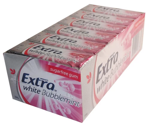 Extra Gum - White - Bubblemint (10 Pellets X 24 Pack Display Unit) 2 Extra Gum - White - Bubblemint (10 Pellets X 24 Pack Display Unit) - Image 2