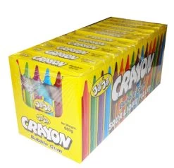 JoJo Crayon - Sour Liquid Filled Bubble Gum (12pc X 55g Box)