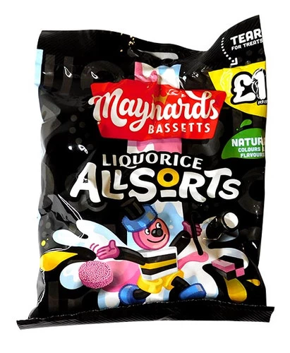 Maynards Bassetts Liquorice Allsorts (165g Bags)