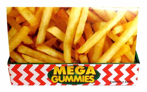 Mega Gummies - Fries (6 X 220g In A Display Unit)