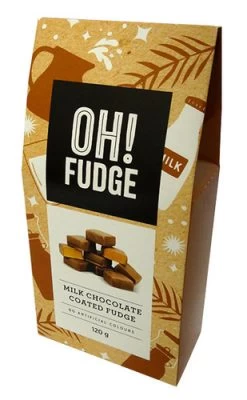 Oh! Fudge - Milk Chocolate Coated Fudge (120g Box)
