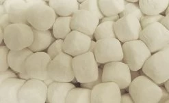 Pascall White Marshmallow Cylinders (5kg Box) 5 Pascall White Marshmallow Cylinders (5kg Box) -Best Candy Shop Pascall White Marshmallow Cylinders close up 98655.1494807992
