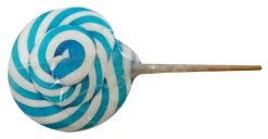 Round Light Blue And White Lollipop (300g Single Lollipop) -Best Candy Shop Round Light Blue Single Lollipop 300g front w 95644.1568017588