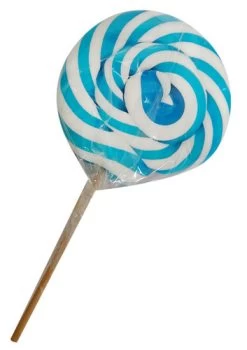 Round Light Blue And White Lollipop (300g Single Lollipop)