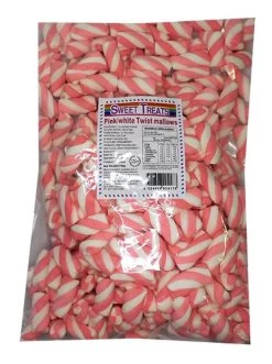 Sweet Treats Marshmallow Twists - Pink And White (750g)