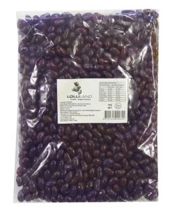 Lolliland Mini Jelly Beans - Purple With A Grape Flavour (1kg Bag)