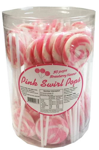 Swirl Pops - Pink (50 X 15g Pops In A Tub) 3 Swirl Pops - Pink (50 X 15g Pops In A Tub) - Image 3