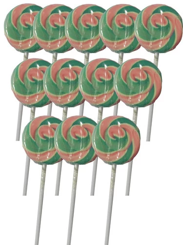 Swirl Lollipops - Light Blue And Pink Blueberry (Bag Of 12) 1 Swirl Lollipops - Light Blue And Pink Blueberry (Bag Of 12)