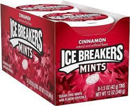 Ice Breakers Mints - Cinnamon (8 X 42g Tins) 1 Ice Breakers Mints - Cinnamon (8 X 42g Tins)