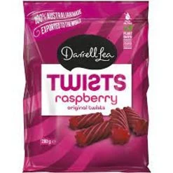 Darrell Lea - Raspberry Twists( 280g)