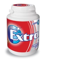 Extra Gum - Strawberry (6 X 64g Bottle In A Display Unit) -Best Candy Shop extra strawberry 64g bottle lr 85932.1542429540