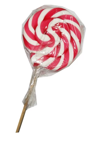 Round Pink And White Lollipop (300g Single Lollipop) 1 Round Pink And White Lollipop (300g Single Lollipop)