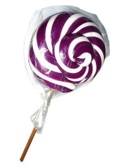 Round Purple And White Lollipop (300g Single Lollipop)