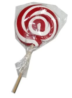 Round Red And White Lollipop (300g Single Lollipop)